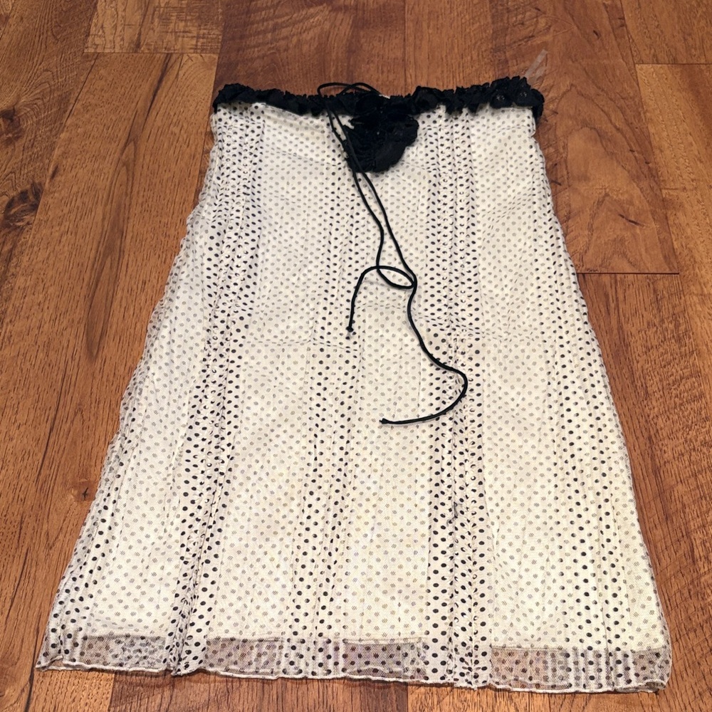 Les Tout Petits Girl’s Polka Dot Strapless Dress Size 12